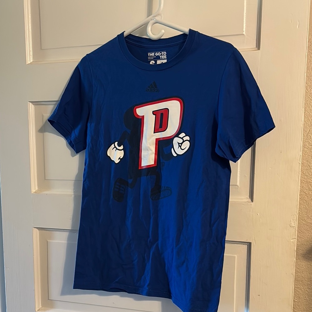 Adidas Royal Blue Tee with Bold Graphic